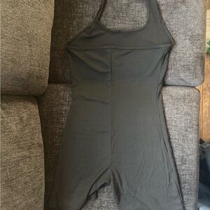 Black Sleeveless Bodysuit with Scoop Neckline